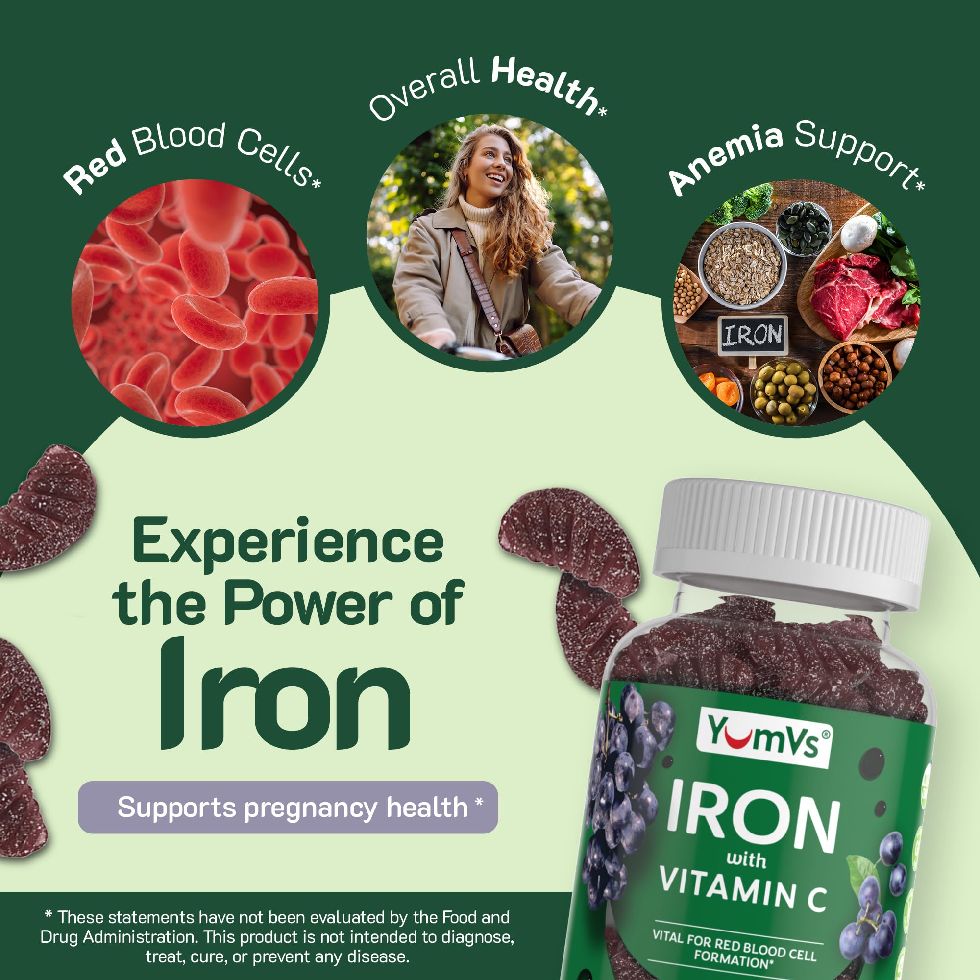 Gummies are vegan, kosher, and non-GMO