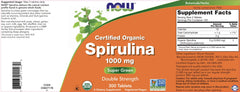 Vegan and kosher spirulina supplement by NOW