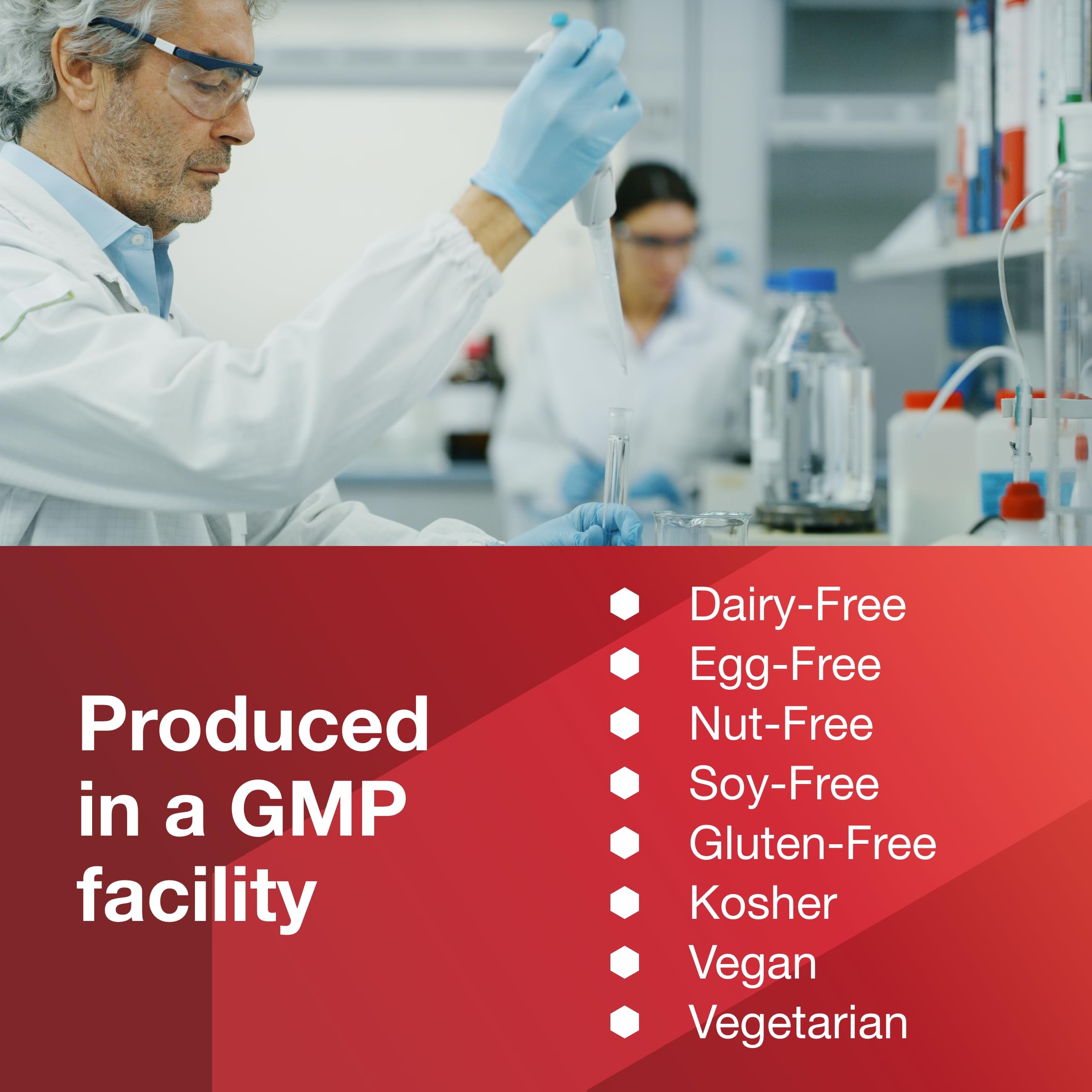 Vegan and kosher symbols on bottle packaging