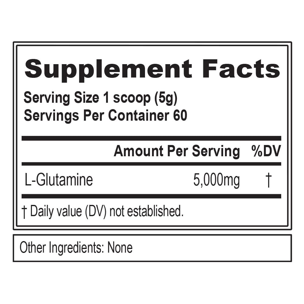 Plant-based L-glutamine supplement for post-workout recovery and energy