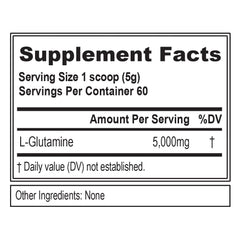 Plant-based L-glutamine supplement for post-workout recovery and energy
