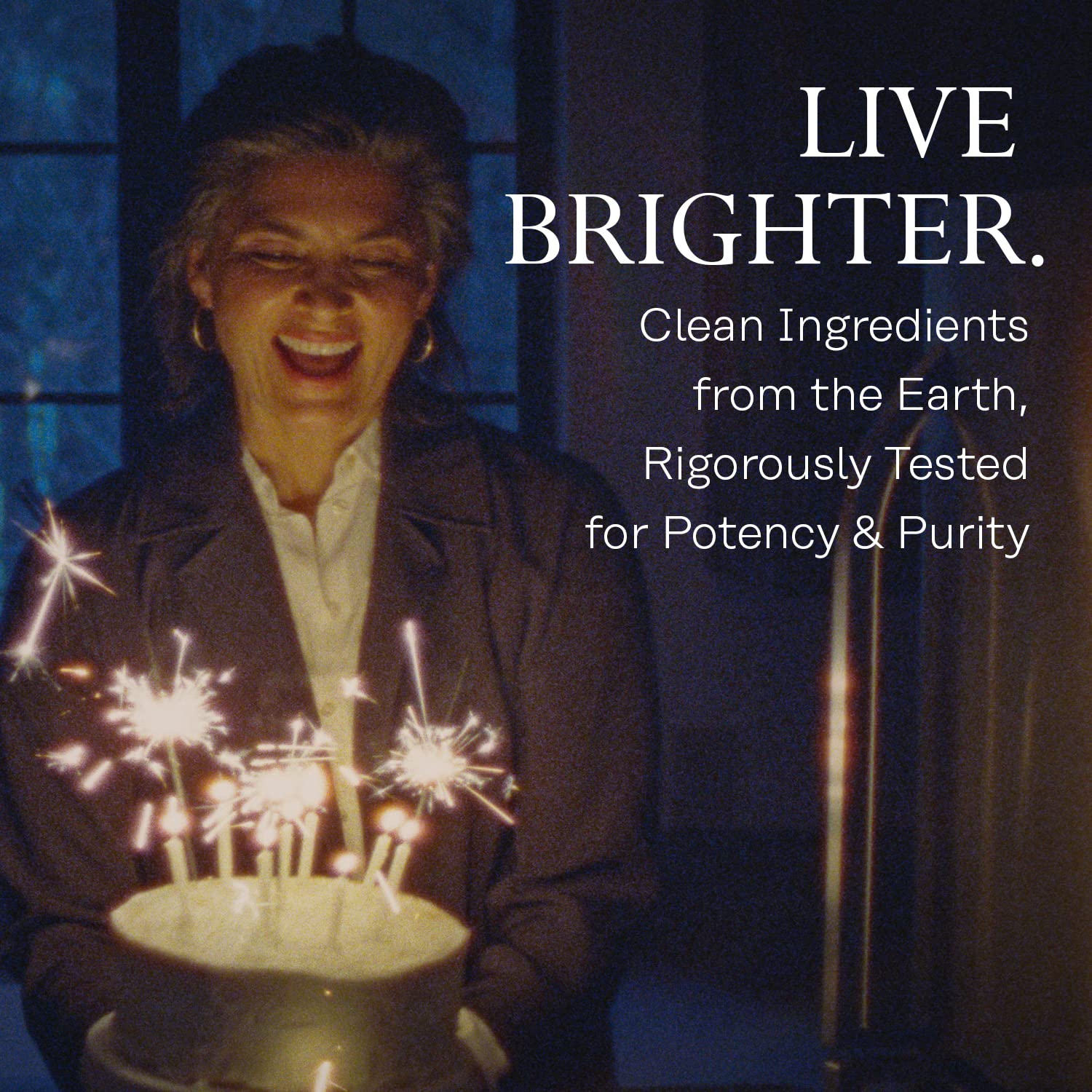 Vegan formulation with potency and purity lab verification seal