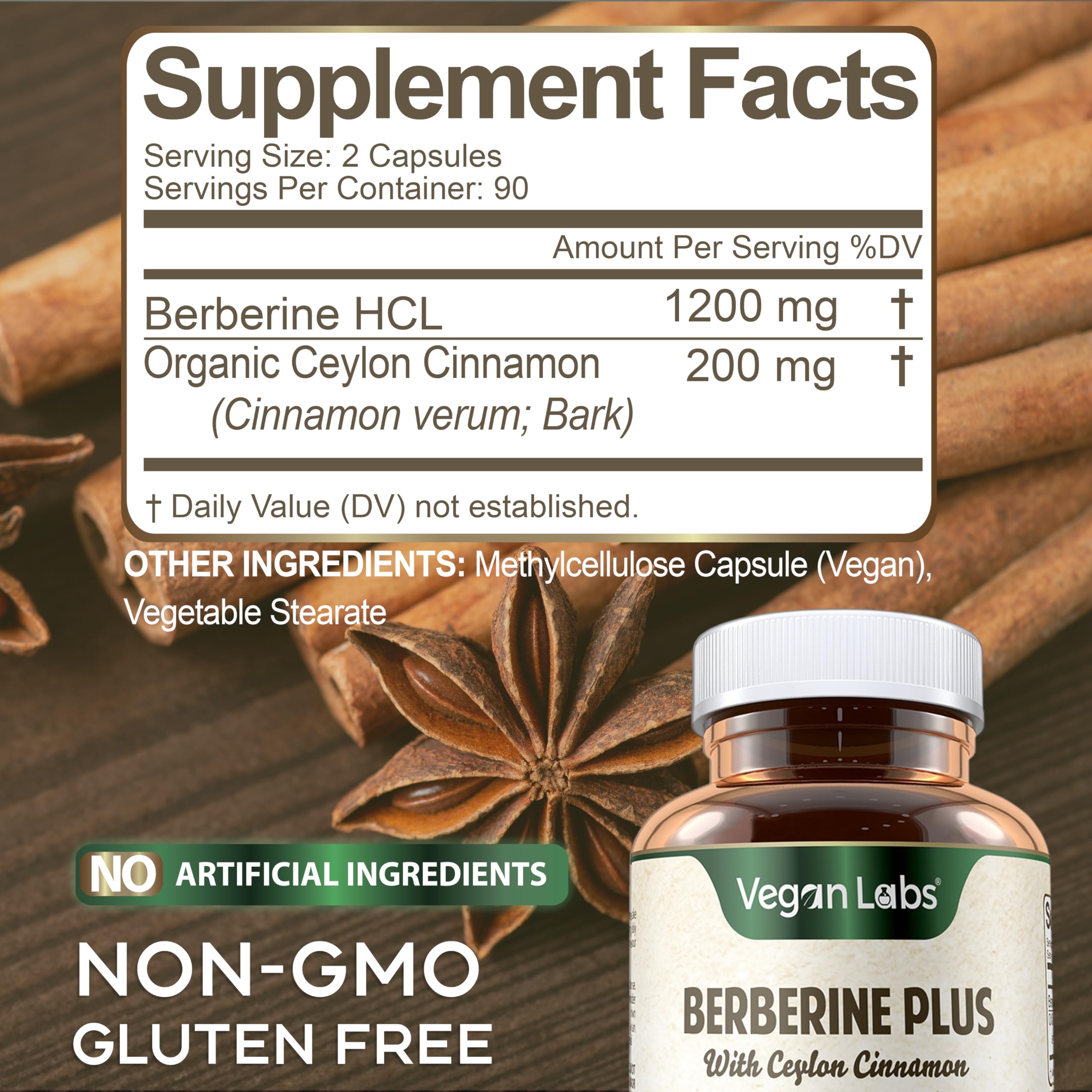 Product bottle angled view with Cinnamon label