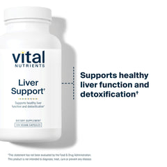 Vegan Liver Support packaging emphasizing clean-label formula
