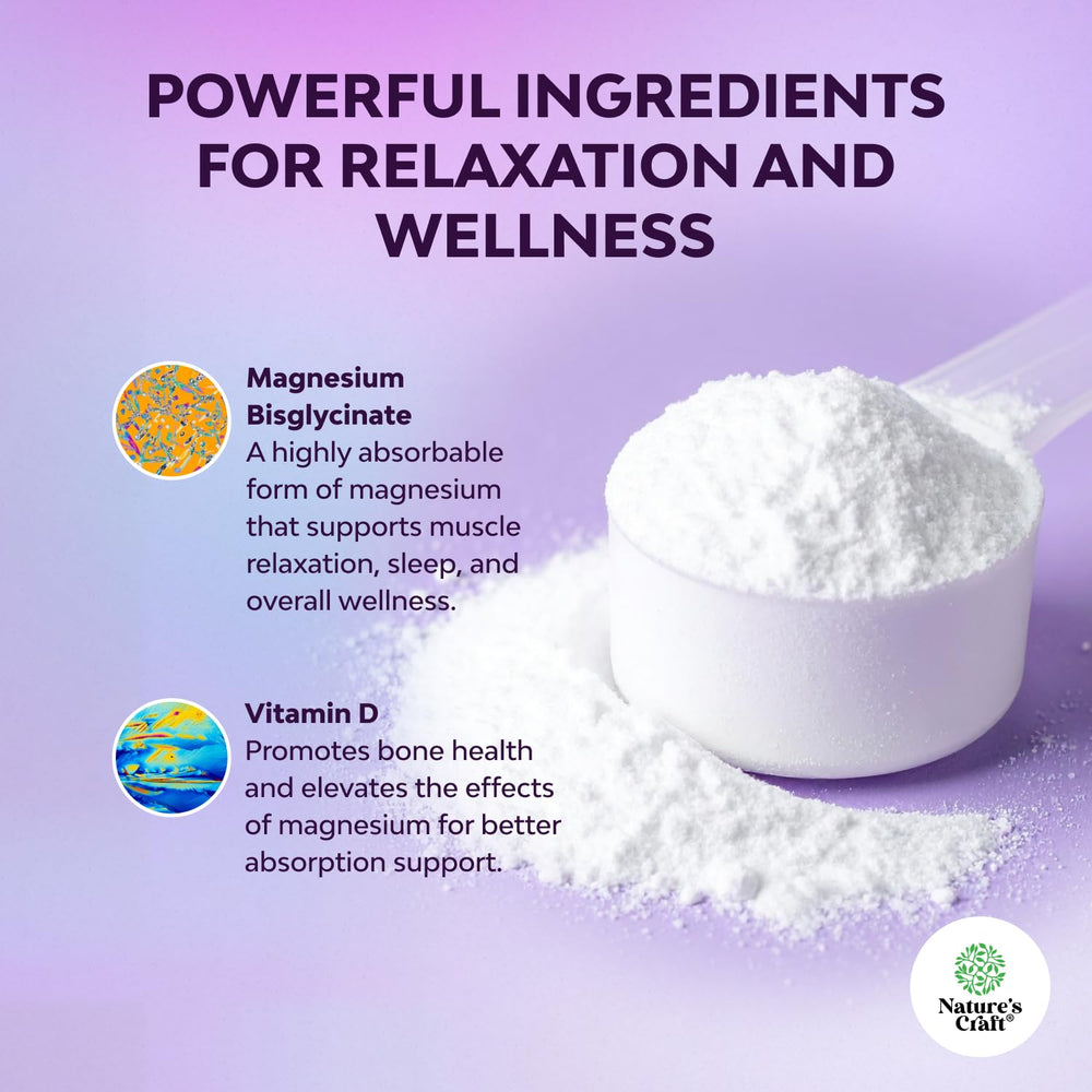 Vegan magnesium powder for sleep support and relaxation
