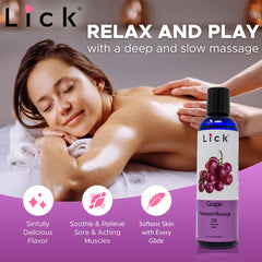 Vegan icon on massage oil packaging