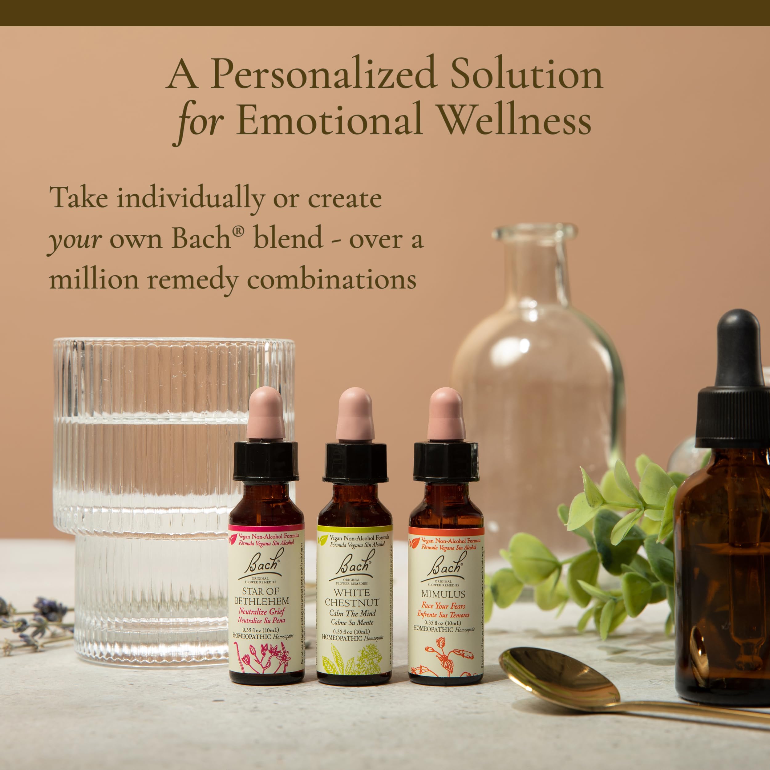 Vegan, natural flower essences Bach collection