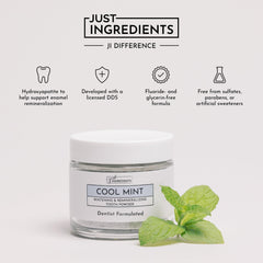 Vegan natural ingredients remineralizing tooth powder