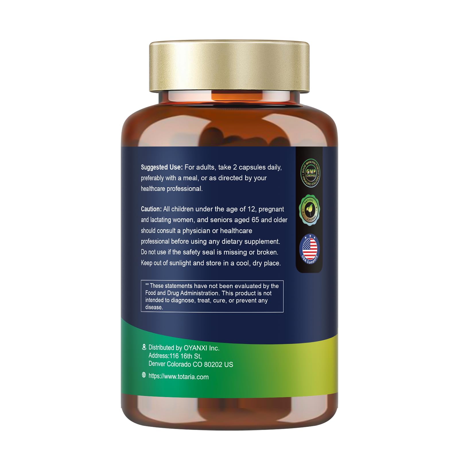 Vegan, non-GMO bergamot supplement from Italy
