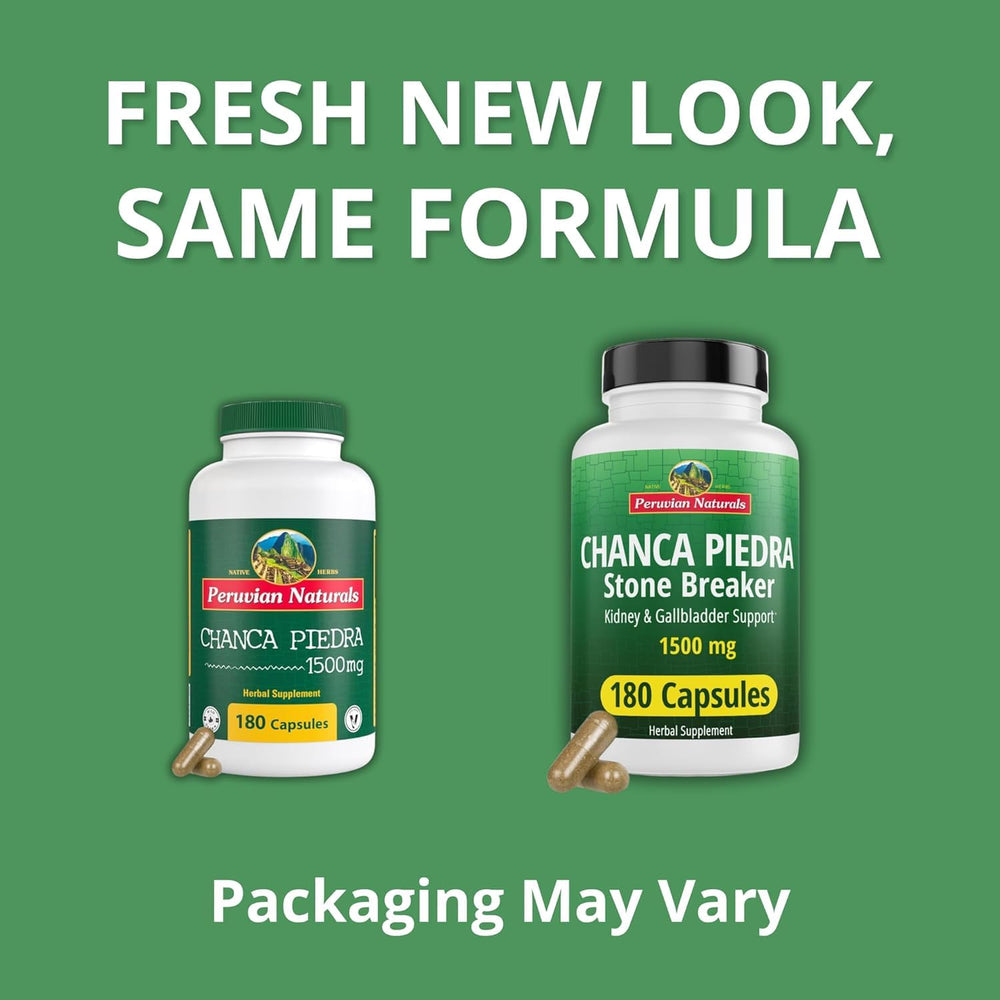 Vegan gluten-free Chanca Piedra capsules