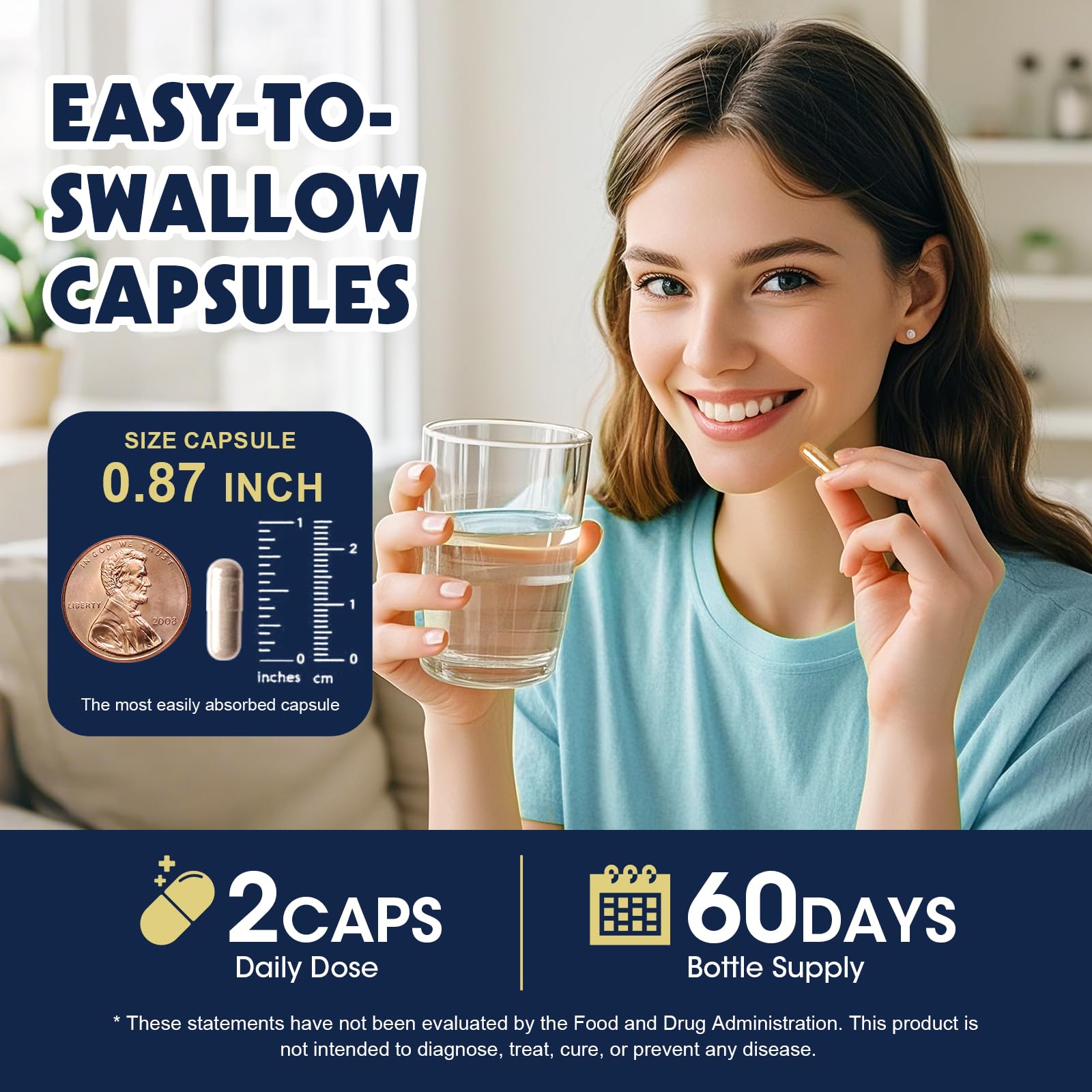 Close-up of clean-label cortisol supplement capsules and ingredients