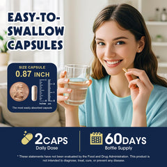 Close-up of clean-label cortisol supplement capsules and ingredients