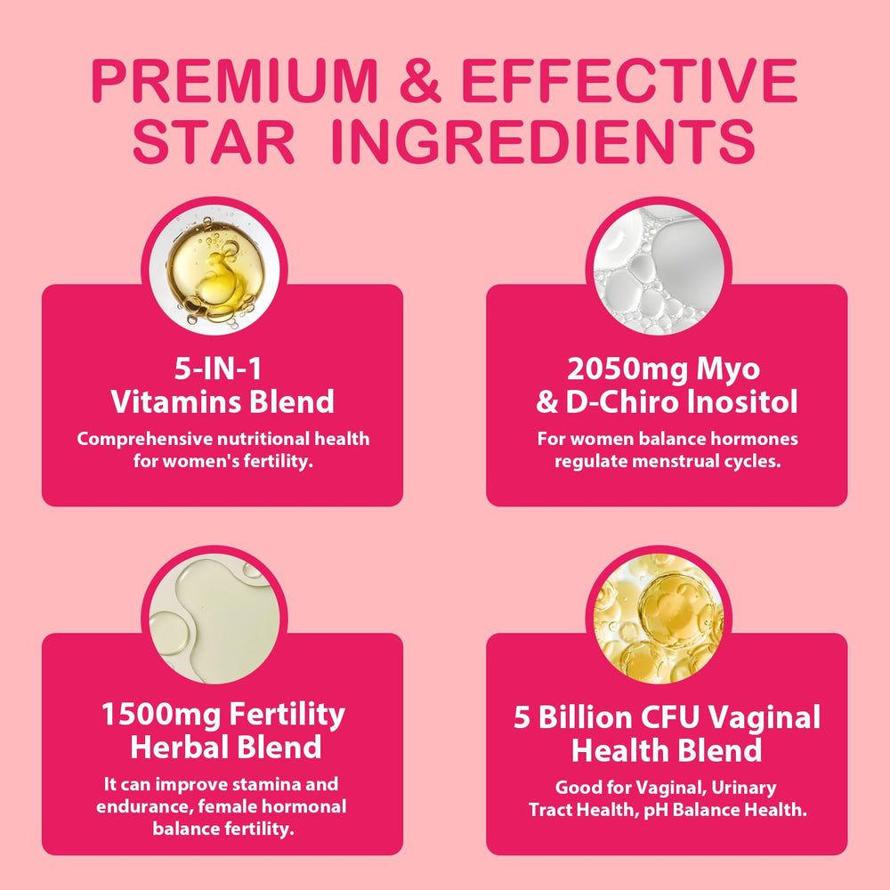 Vegan, non-GMO, gluten-free, gelatin-free fertility gummies