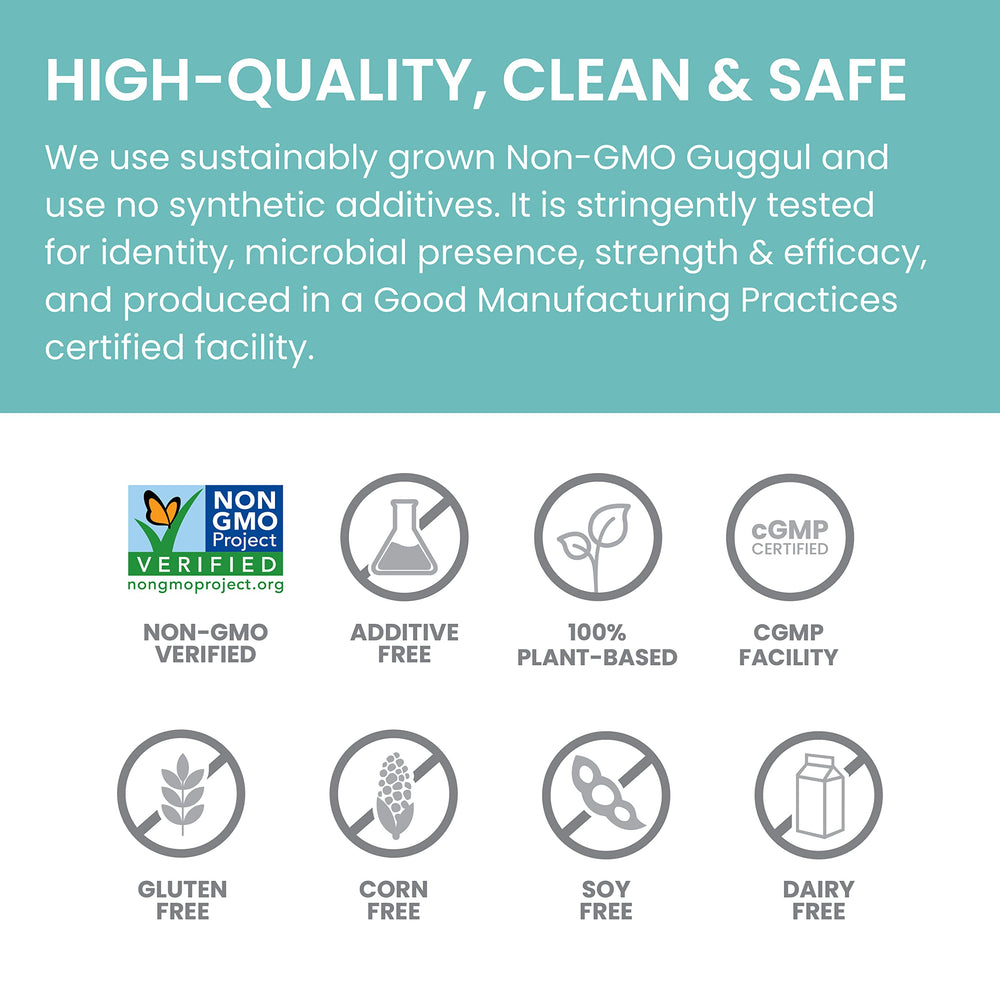 Vegan, non-GMO, gluten-free Guggul supplement