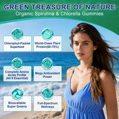 Vegan, non-GMO, gluten-free greens gummies