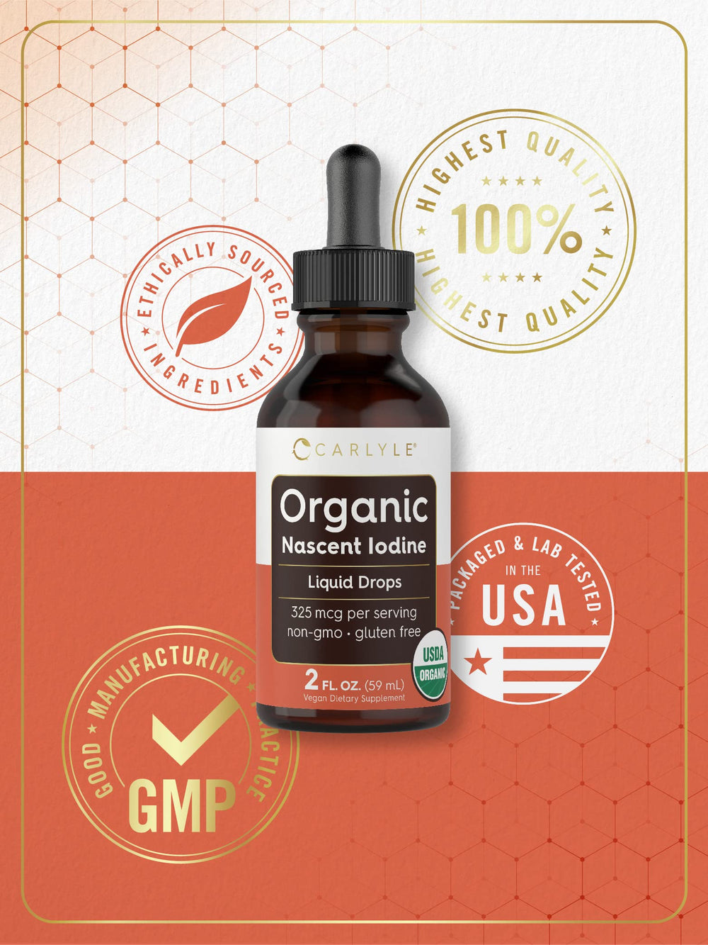 Vegan, Non-GMO, Gluten-Free label