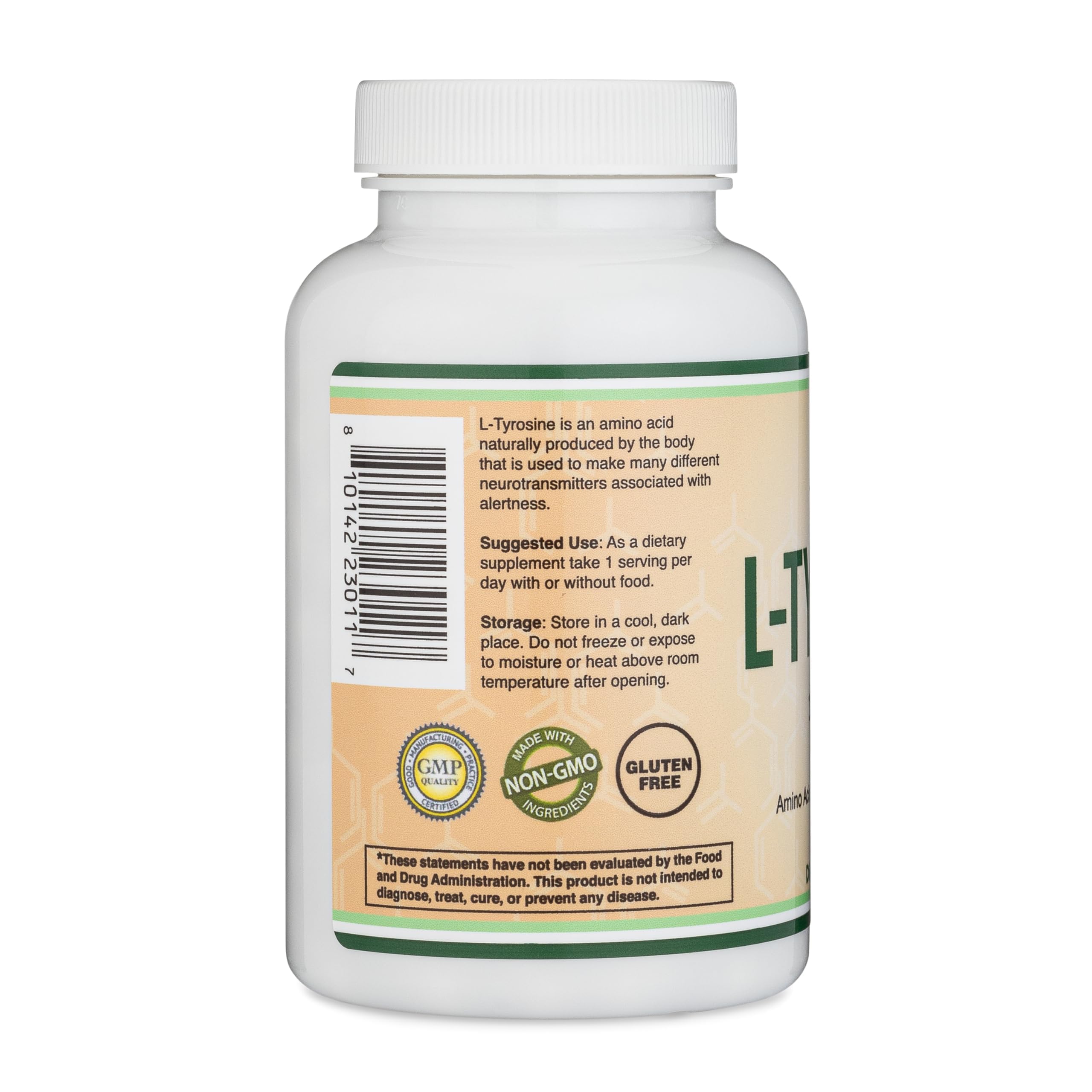 Vegan, Non-GMO, gluten-free label