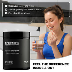 Icons indicating Vegan, Non-GMO, and Gluten-Free attributes for the supplement