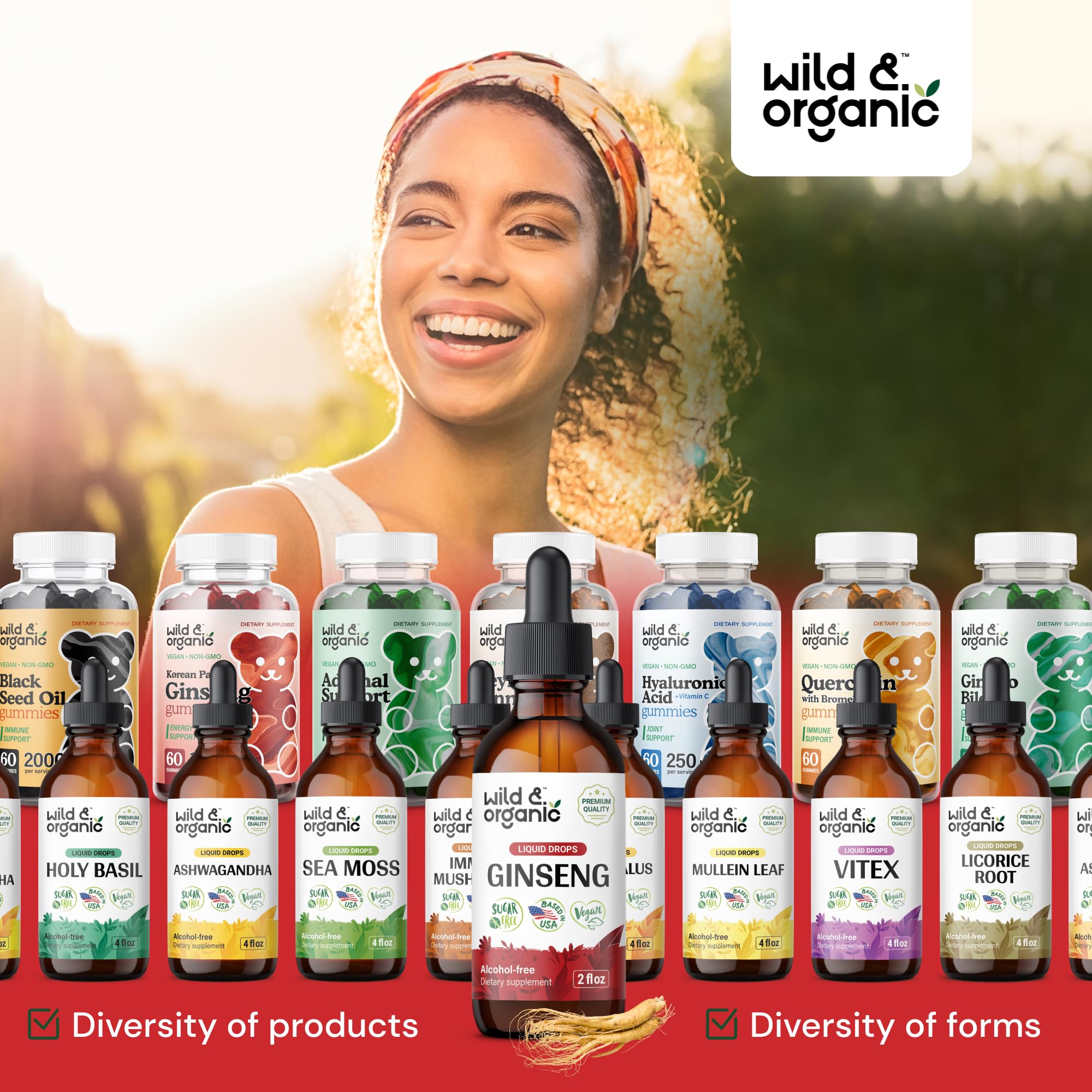 Vegan, non-GMO ingredients on packaging