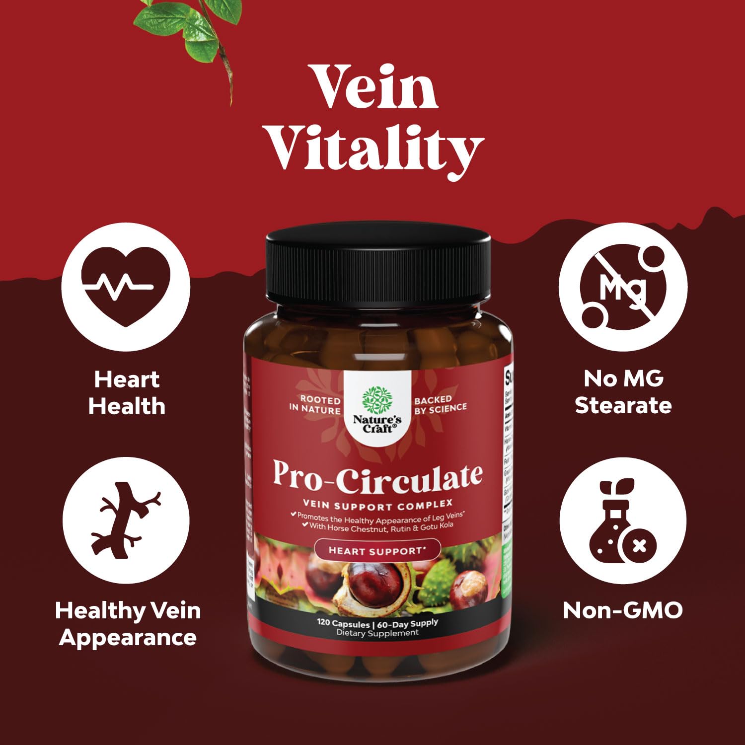 Vegan Non-GMO mini capsules packaging