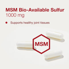 Vegan non-GMO MSM capsules