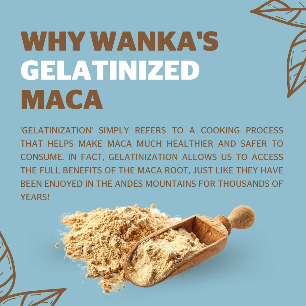 Vegan, non-GMO, organic maca powder suitable for gluten-free and keto diets