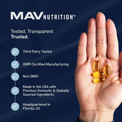 Label showing 550 mg omega-3 per serving