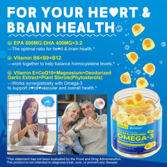 Algae oil omega-3 source label
