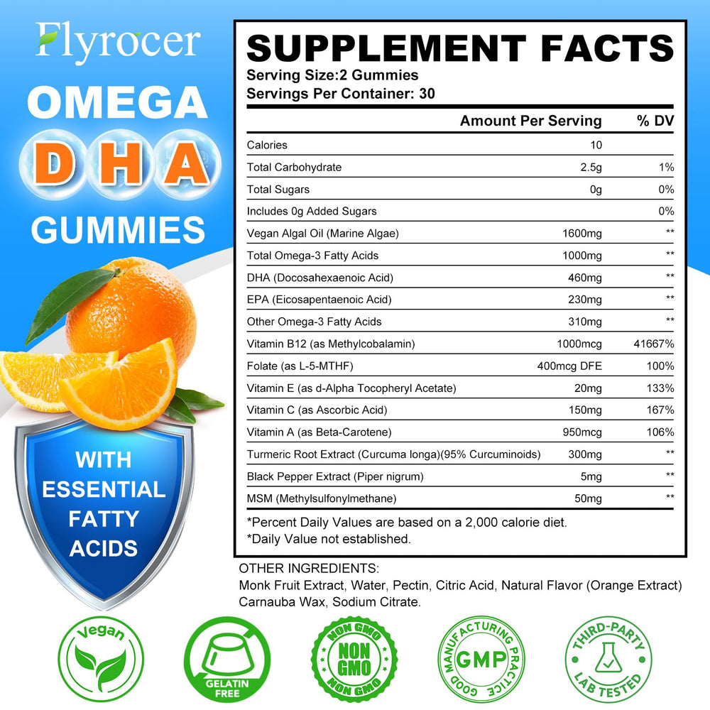 Algal oil omega-3 gummies packaging highlighting algae source