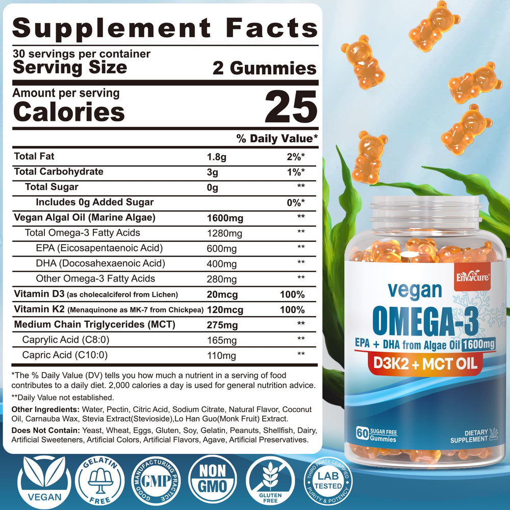 Algae derived EPA 600 mg and DHA 400 mg profile