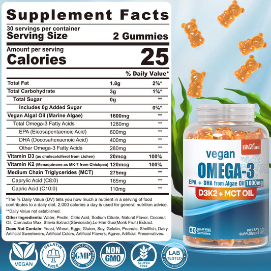 Algae derived EPA 600 mg and DHA 400 mg profile