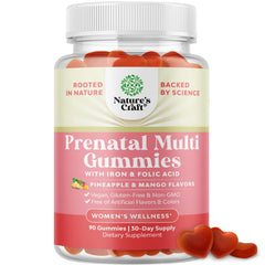 Vegan Prenatal Gummies packaging Pineapple Mango flavor