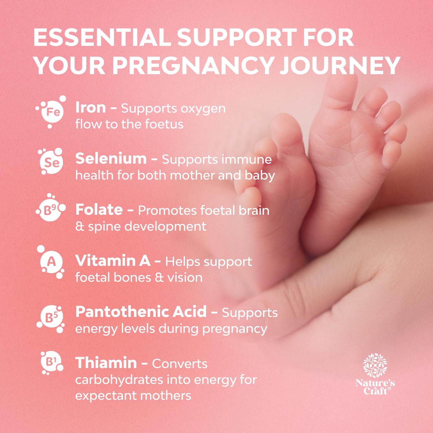 Pineapple Mango flavored prenatal vitamins on white background
