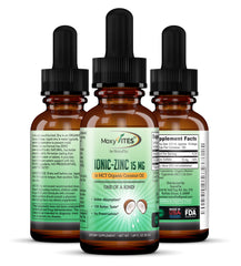 Vegan zinc supplement label with no preservatives