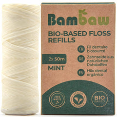 Stainless steel reusable floss dispenser for zero waste