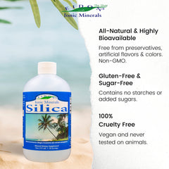 Vegan silica supplement bottle label
