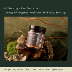Vegan-friendly turkey tail mushroom supplement