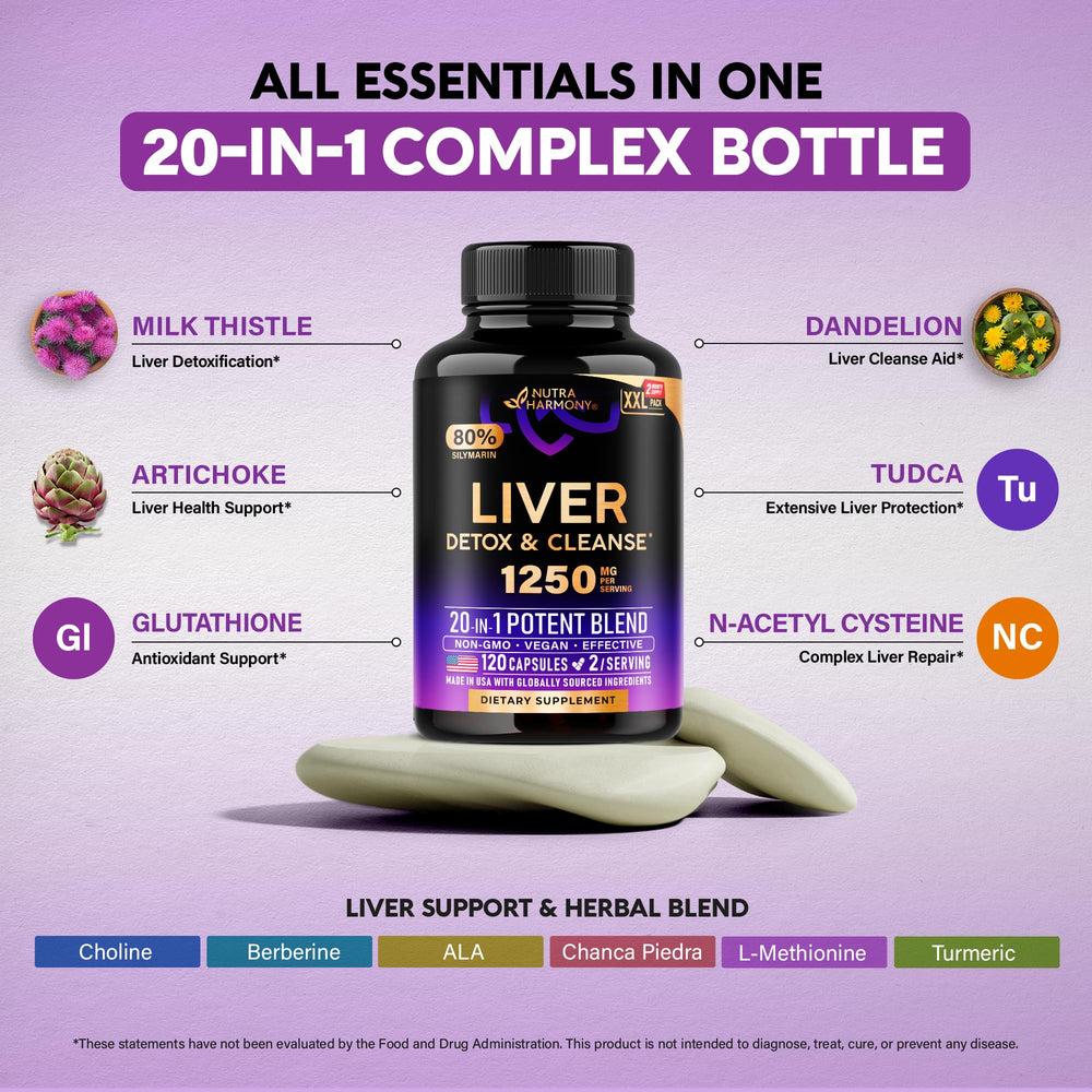 Vegan USA-made liver health supplement packaging