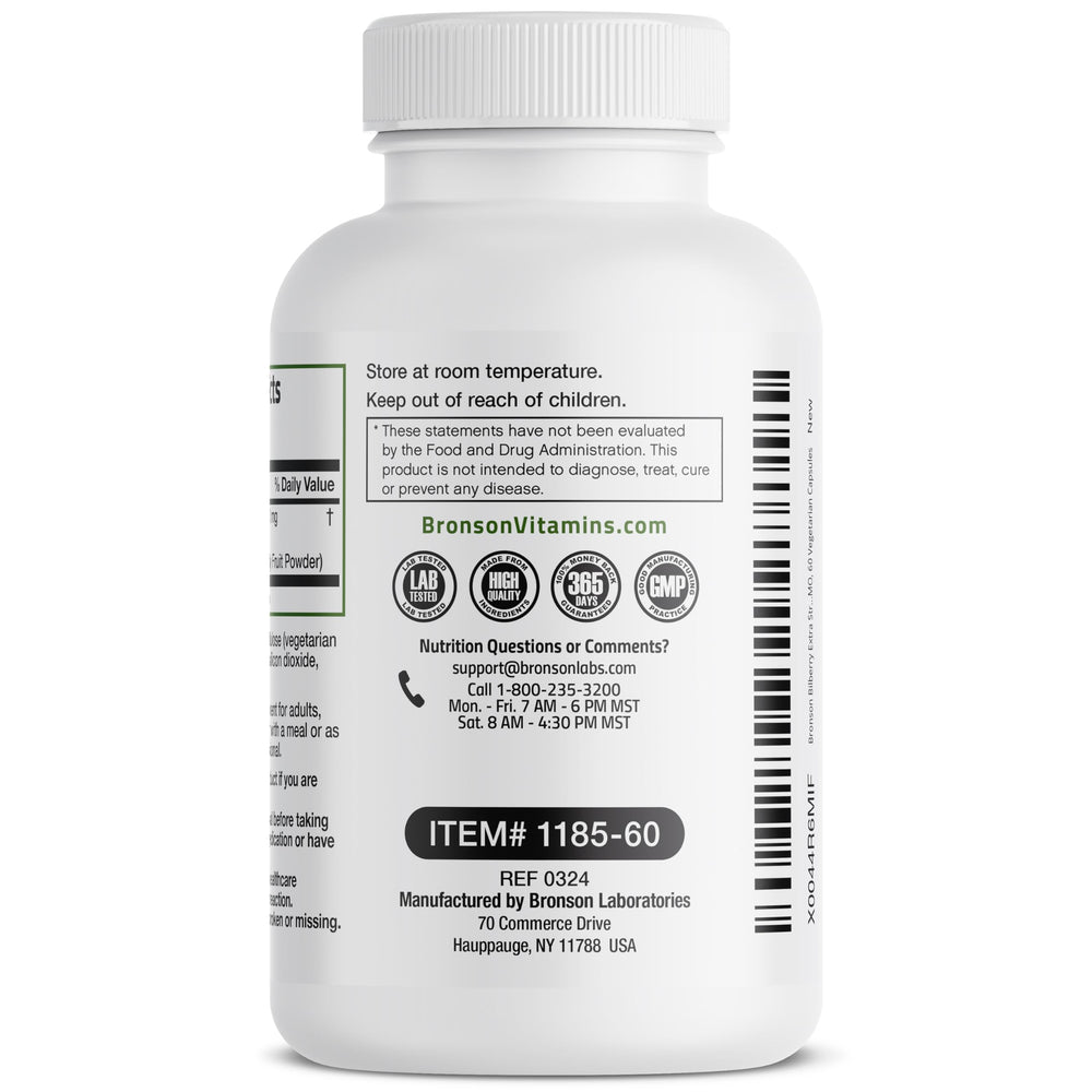 Vegan/Vegetarian friendly Bilberry supplement