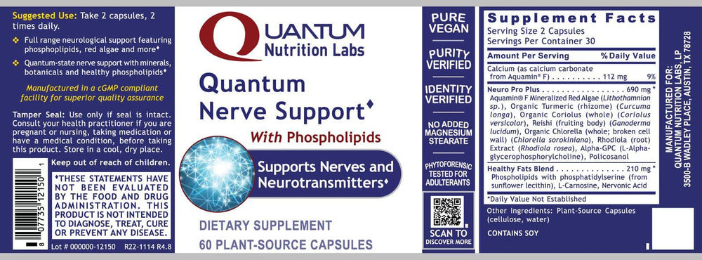 Nerve Support vegan Violite bottle packaging