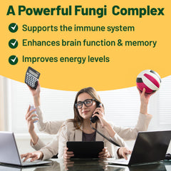 Chaga, Shiitake and Maitake mushroom blend capsules