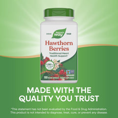 Vegan and gluten-free icons for Hawthorn Berries supplement