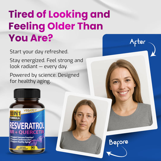 Close-up of Vegatot Resveratrol and Quercetin capsules