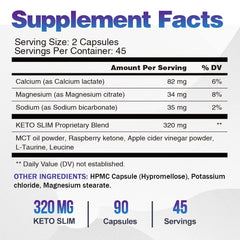 VEGEPOWER ingredients array showing apple cider vinegar and MCT for natural support