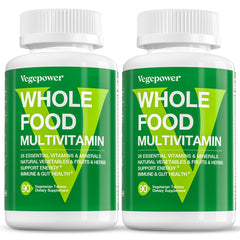 VEGEPOWER Vegan Whole Food Multivitamin bottle for men and women
