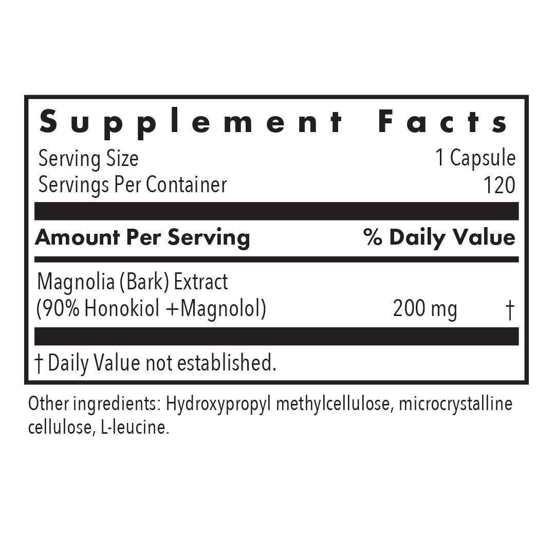 Vegetarian capsule containing Magnolia extract - gluten-free