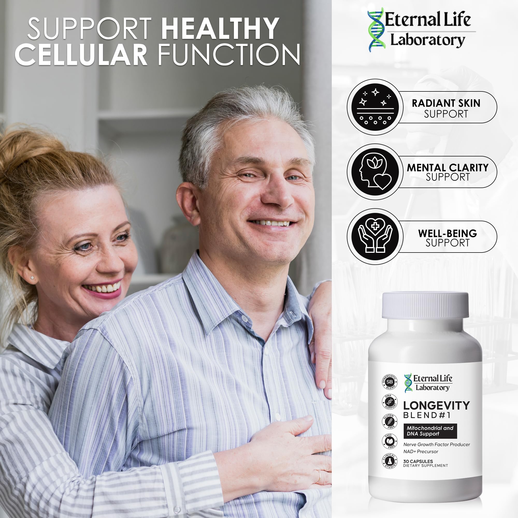 30 vegetarian capsules bottle packaging
