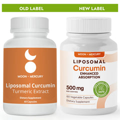 Close-up of vegetarian turmeric capsules