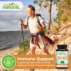 Product packaging and branding for the vegetarian vitamin D3 K2 supplement