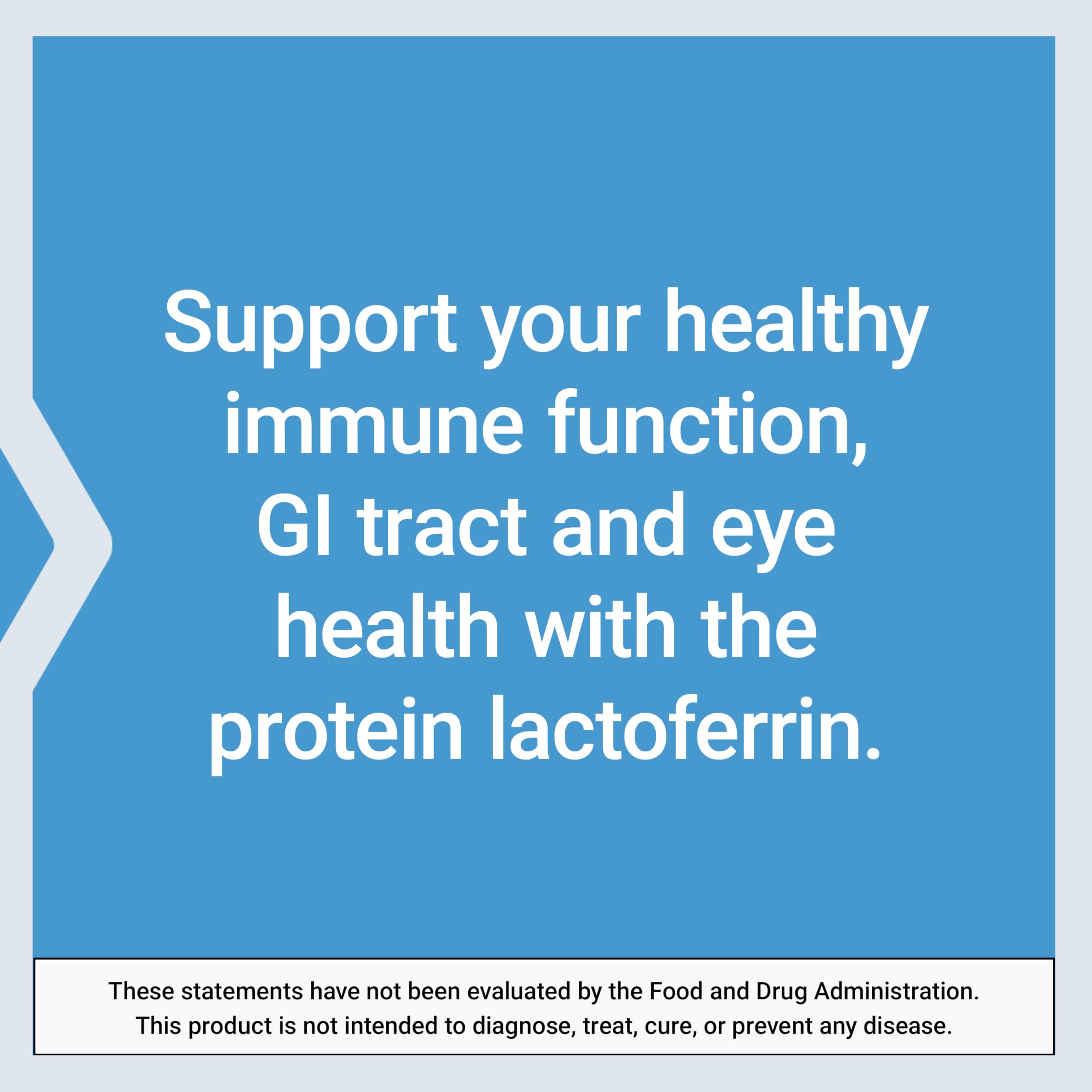 Vegetarian capsules of Life Extension Lactoferrin Caps